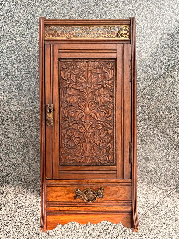 Antiek Pijpenkastje / Tabakskast, Antiek en Kunst, Antiek | Meubels | Kasten, Ophalen of Verzenden