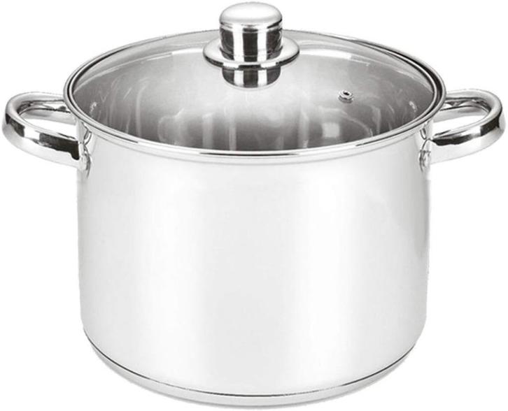 Michelino RVS Kookpan 1,8 Liter, Huis en Inrichting, Keuken | Potten en Pannen, Nieuw, Kookpan of Snelkookpan, Rvs, Inductieplaat
