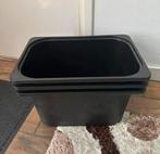 3 x zwarte trofast bakken ikea kast, Ophalen of Verzenden, Zo goed als nieuw, Metaal, Minder dan 50 cm