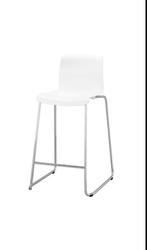 3 x Barkruk Glenn (ikea) hoogglans wit, Gebruikt, Met voetsteun, 60 tot 90 cm, Ophalen of Verzenden