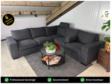 GRATIS LEVERING Hoekbank Antraciet 260x260 GEREINIGD beschikbaar voor biedingen