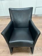 Bert Plantagie eetkamerstoelen, Huis en Inrichting, Stoelen, Gebruikt, Twee, Zwart, Leer