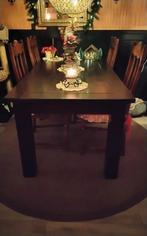 Mooie Zware Eettafel 170x88x77 cm, Ophalen, Gebruikt, 50 tot 100 cm, Rechthoekig