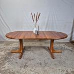 Kristoffersen & Søn vintage Deense verlengbare eettafel 60s, Huis en Inrichting, Ophalen, Johs. Kristoffersen & Søn, 100 tot 150 cm