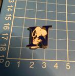 Snoopy broche, verschillende letters,  cloissonnee, Sieraden, Tassen en Uiterlijk, Ophalen of Verzenden, Zo goed als nieuw