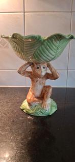 Aap met blad - Vintage beeldje, Ophalen of Verzenden, Zo goed als nieuw, Overige soorten, Beeldje of Figuurtje
