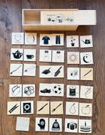 Houten memory spel & Shut the box spel & pim pam pet spel, Ophalen of Verzenden, Zo goed als nieuw