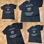 T shirt heren auto merk Audi maat l bedrukt laatste, Ophalen of Verzenden