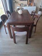 Prachtige vintage eettafel, Huis en Inrichting, Tafels | Eettafels, Ophalen, Zo goed als nieuw, Rechthoekig, 50 tot 100 cm