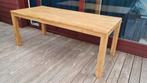 Eiken 'latjes' tafel 100 * 200, Ophalen, 100 tot 150 cm, Eikenhout, 200 cm of meer