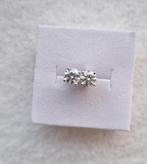 Moissanite oorbellen, Verzenden, Nieuw, Zilver, Zilver