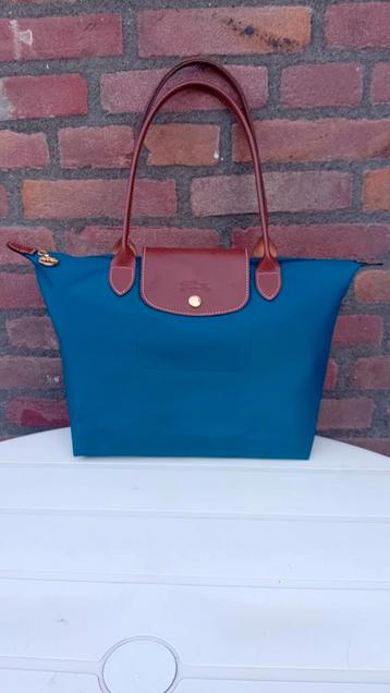 Longchamp Le Pliage "Shopping", petrol kleur, origineel beschikbaar voor biedingen