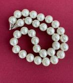 Vintage kristallen parelketting, Ophalen of Verzenden, Zo goed als nieuw, Wit, Overige materialen