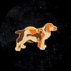 Broche / pin  hondje, Sieraden, Tassen en Uiterlijk, Broches, Koper, Bruin, Minder dan 4 cm, Ophalen of Verzenden