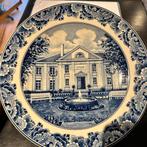 Delfts Blauw Bord Spaarkassen Moers - Martinistift, Antiek en Kunst, Antiek | Wandborden en Tegels, Ophalen of Verzenden