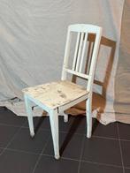 Boeren stoel, Huis en Inrichting, Stoelen, Ophalen, Gebruikt, Wit, Boeren