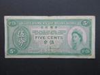 5 Cents ND (1961-1965) Hong Kong p326, Verzenden, Centraal-Azië, Los biljet