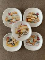 Limoges France Kaasbordjes - Set van 5, Huis en Inrichting, Keuken | Servies, Ophalen of Verzenden, Zo goed als nieuw, Bord(en)