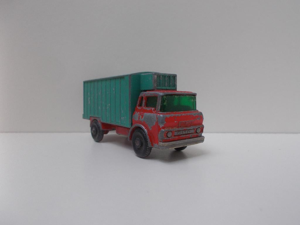 5453 GMC Refrigerator Truck Lesney Matchbox No 44, Ophalen of Verzenden, Gebruikt, Bus of Vrachtwagen