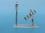 Zilveren miniatuur lantaarnaansteker                    Z248, Antiek en Kunst, Ophalen of Verzenden, Zilver