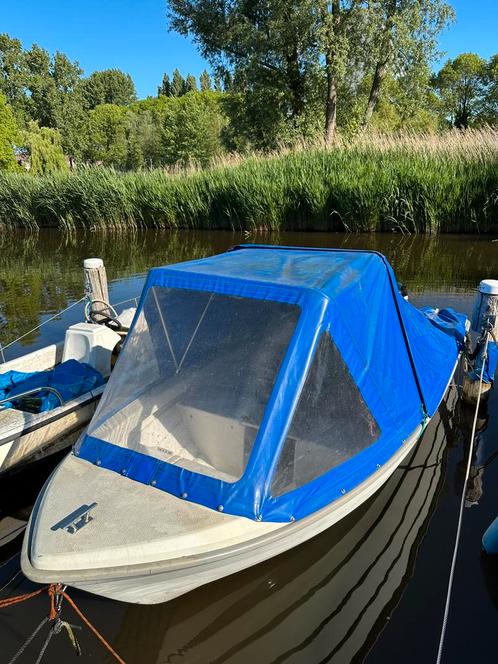 Consoleboot visboot sloep mercury 9.9 4 takt elektrische, Watersport en Boten, Vis- en Consoleboten, Zo goed als nieuw, Tot 10 pk