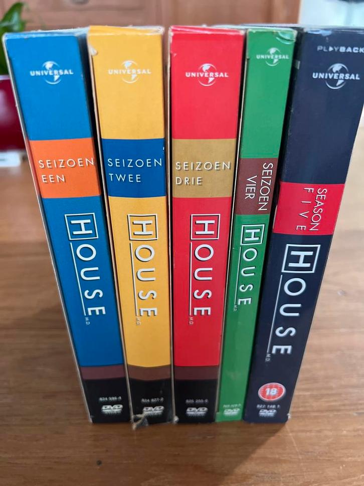 House M.D. Seizoen 1-5 DVD Boxset, Cd's en Dvd's, Dvd's | Tv en Series, Zo goed als nieuw, Drama, Boxset, Vanaf 12 jaar, Ophalen