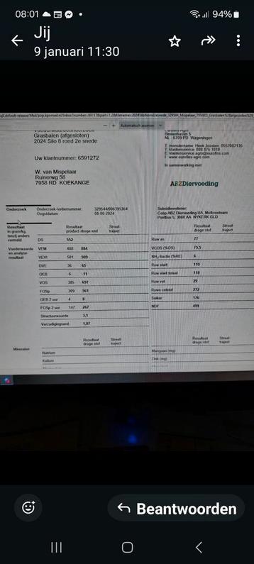 Wikkelbalen gehakkelde gras kuilbalen  beschikbaar voor biedingen