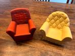 Vintage Sindy fauteuils, Kinderen en Baby's, Overige typen, Gebruikt, Ophalen