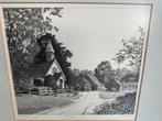 Ingelijste ets van de Kapel in Hoog Soeren, Antiek en Kunst, Ophalen of Verzenden