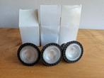 3x Led spots zwart GU10 5watt, Led-lamp, Minder dan 30 watt, Overige fittingen, Ophalen of Verzenden