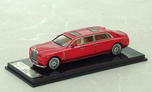 schaal 1-64 2018 Rolls Royce Phantom VIII long limousine red, Hobby en Vrije tijd, Modelauto's | Overige schalen, Nieuw, Auto