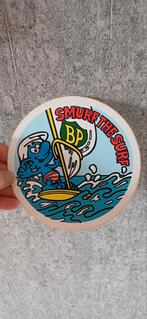 Vintage Grote BP Smurfen Sticker, Verzamelen, Zo goed als nieuw, Verzenden
