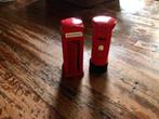 kleine telefooncel en brievenbus van metaal  9 cm hoog., Antiek en Kunst, Curiosa en Brocante, Ophalen of Verzenden
