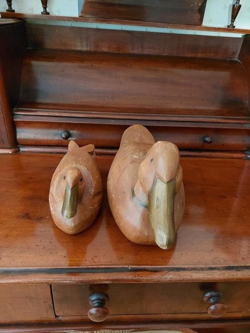2 mooie houten lokeenden, Antiek en Kunst, Curiosa en Brocante, Ophalen of Verzenden