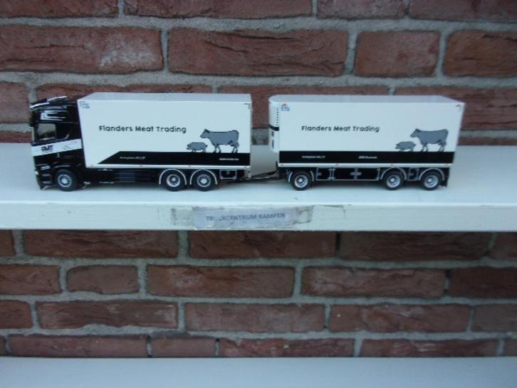 Tekno  Scania  Next  Gen  Highkline  van  Flanders  Meat, Hobby en Vrije tijd, Modelauto's | 1:50, Nieuw, Bus of Vrachtwagen, Tekno
