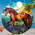 Raamhanger paard ( glas in lood stijl ), Verzenden, Nieuw