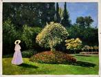Olieverf reproductie Monet: Vrouw in de tuin, Verzenden