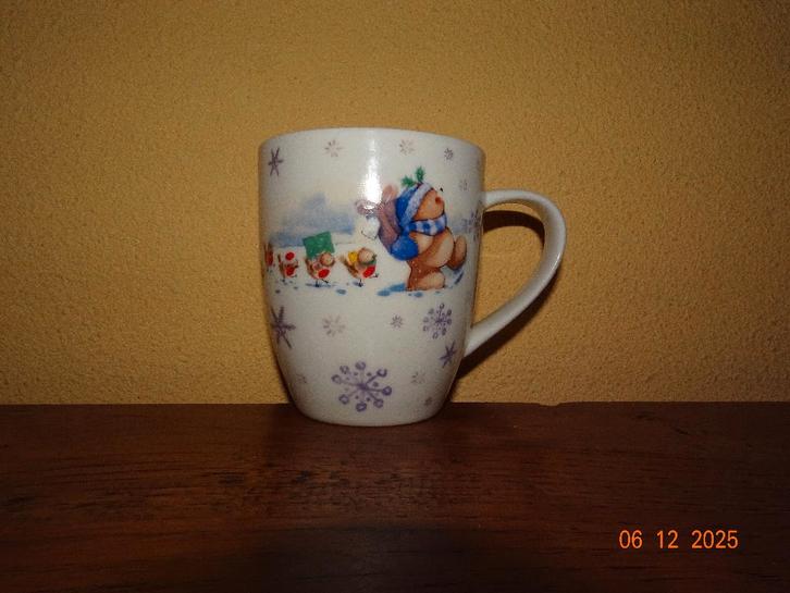 Forever Friends Kerst Senseo  beker met oor, Huis en Inrichting, Keuken | Servies, Zo goed als nieuw, Kop(pen) en/of Schotel(s)