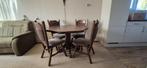 Eettafel met 4 stoelen, Huis en Inrichting, Complete eetkamers, Ophalen, Gebruikt, 4 tot 6 stoelen