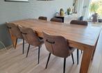 Eettafel met 6 stoelen - Hout, Huis en Inrichting, Tafels | Eettafels, Ophalen