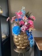 Echt een plaatje Zijden bloemen in vaas Turtle Goud, Ophalen of Verzenden, Nieuw