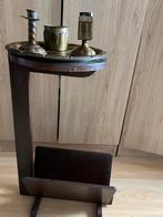 Oud rookstel /tafeltje en boekenplank, Ophalen of Verzenden