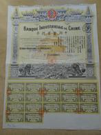 Dekoratieve Action Banque industrielle de China. 1920, Ophalen of Verzenden, 1920 tot 1950, Aandeel