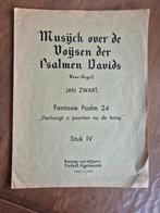 Bladmuziek voor orgel Jan Zwart Fantasie psalm 24, Muziek en Instrumenten, Ophalen of Verzenden, Artiest of Componist, Religie en Gospel