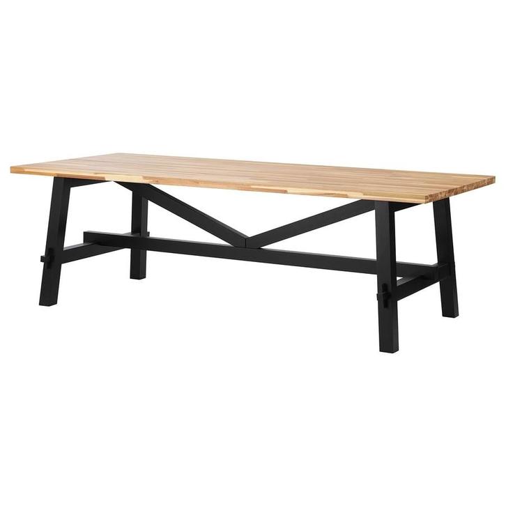 IKEA SKOGSTA Tafel - Robuust & Duurzaam, Huis en Inrichting, Tafels | Eettafels, Gebruikt, 50 tot 100 cm, 200 cm of meer, Vijf personen of meer