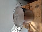 Rvs pan 20 liter, Huis en Inrichting, Gebruikt, Rvs, Keramische plaat, Ophalen