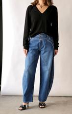 CLOSED mooie barrel jeans mt 30 L 34 mid blue ZGAN eco, Ophalen, Blauw, Closed, Zo goed als nieuw
