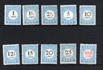 Nederland 1881 t/m 1887 Portzegels NVPH P3 t/m P12, Ophalen of Verzenden, T/m 1940, Postfris
