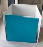 2 grote turquoise lades voor Ikea Kallax, Huis en Inrichting, Ophalen, Zo goed als nieuw, Minder dan 100 cm, 25 tot 50 cm