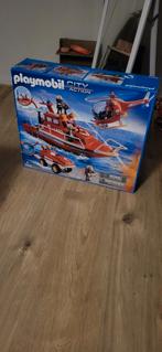 Playmobiel brandweerboot, Kinderen en Baby's, Speelgoed | Playmobil, Ophalen of Verzenden, Nieuw, Complete set